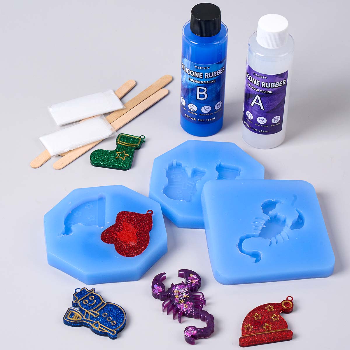 118ml/296ml Silicone Mold Maki - Soap Making Lye บทวิจารณ์และราคา