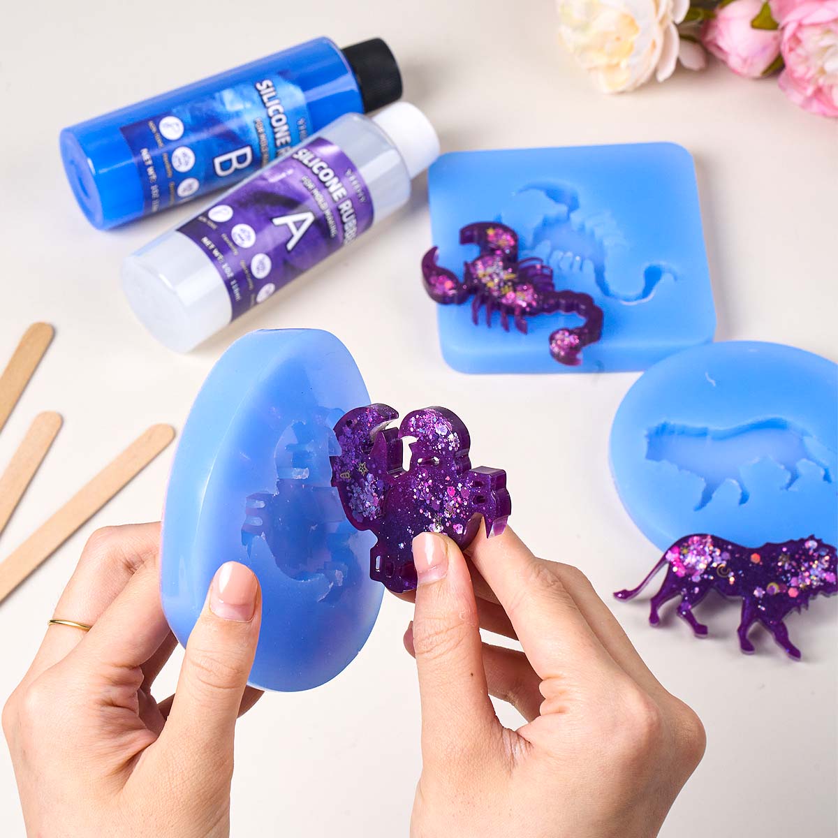 118ml/296ml Silicone Mold Maki - Soap Making Lye บทวิจารณ์และราคา