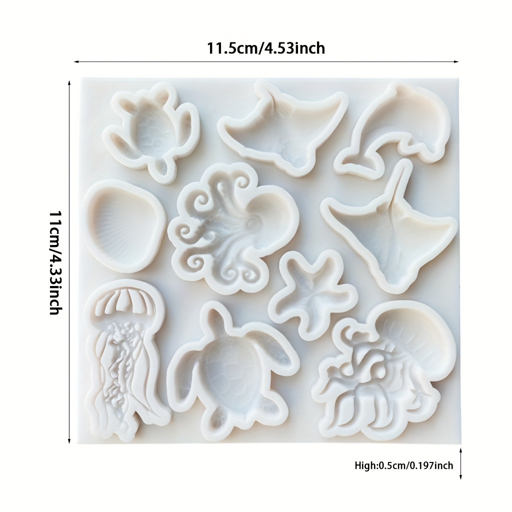 Sea Animal Silicone Mold Octop - Soap Making Lye บทวิจารณ์และราคา