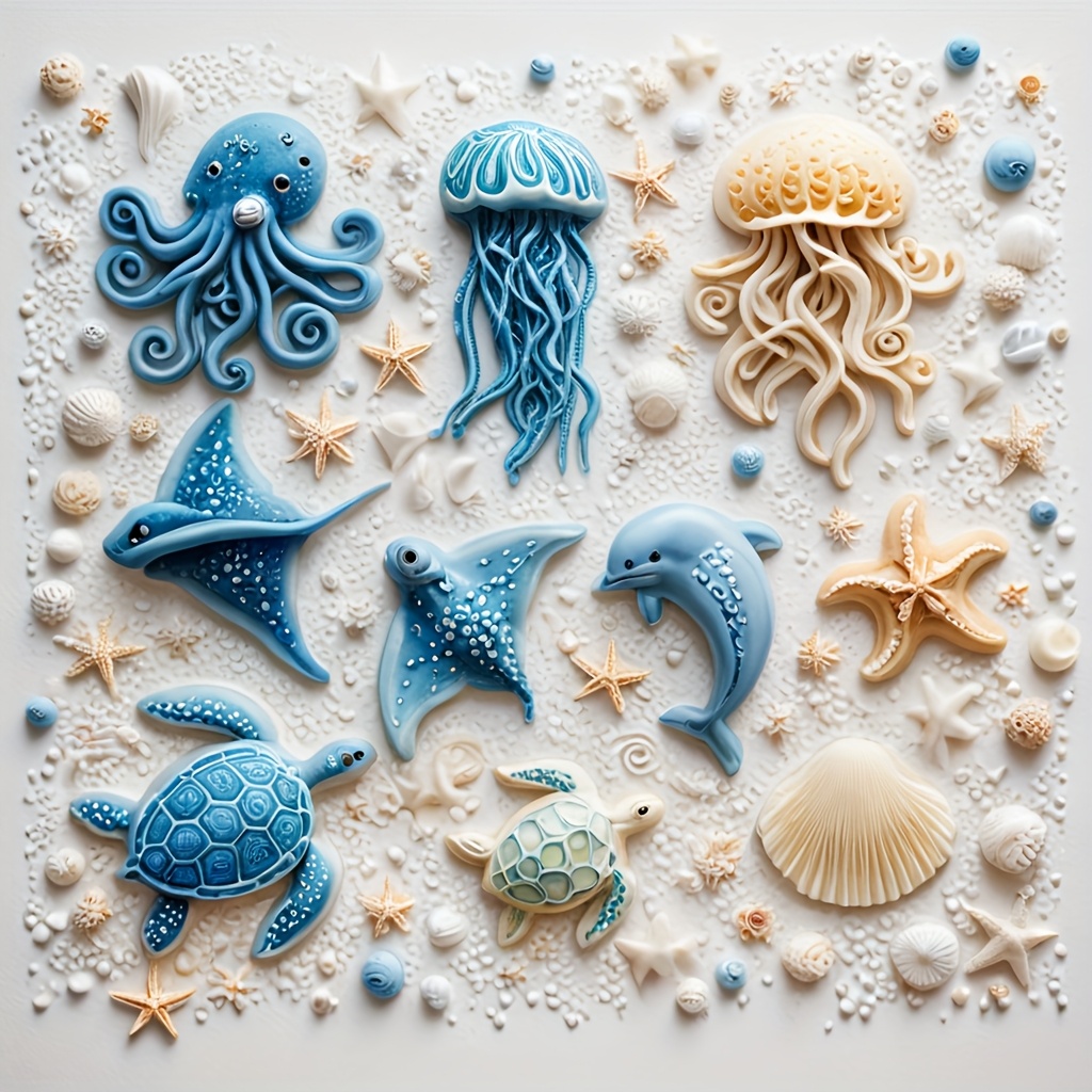 Sea Animal Silicone Mold Octop - Soap Making Lye บทวิจารณ์และราคา