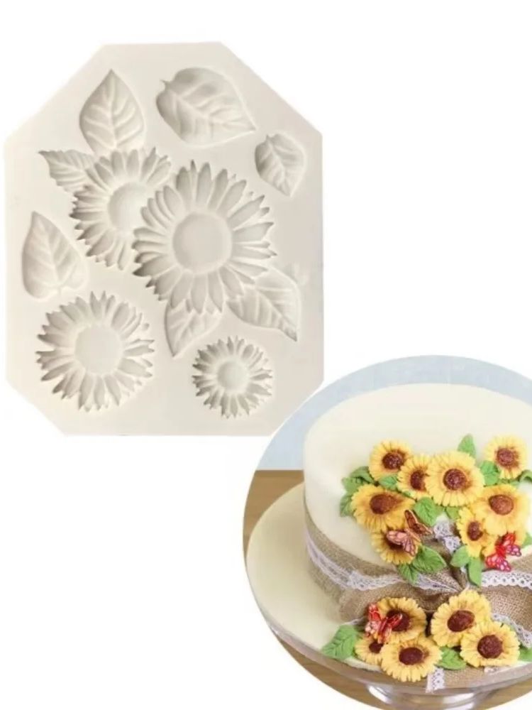 3D Sunflower Candle Mold Silic - Soap Making Lye บทวิจารณ์และราคา