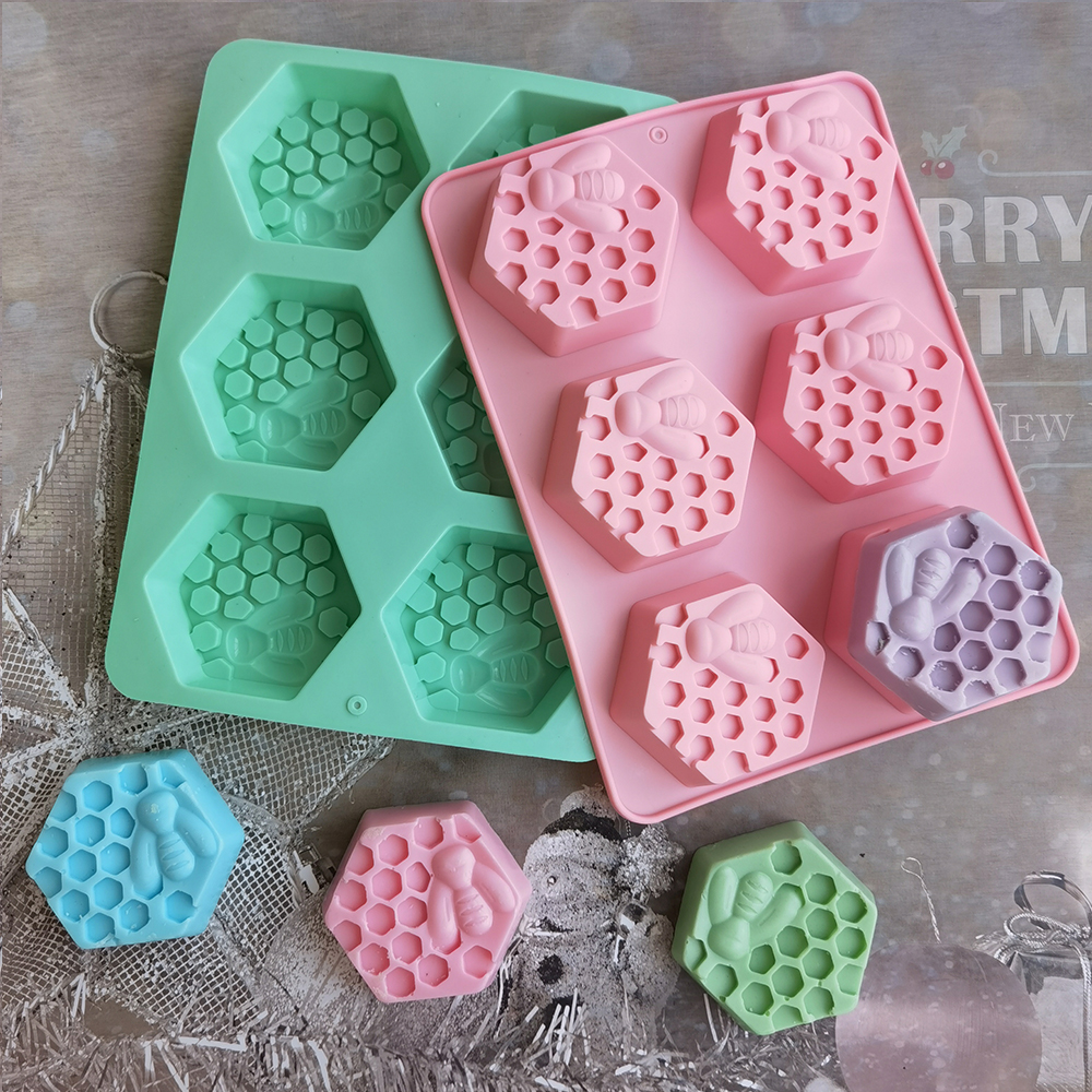 Silicone Hexagonal Bee Soap Mo - Soap Making Lye บทวิจารณ์และราคา
