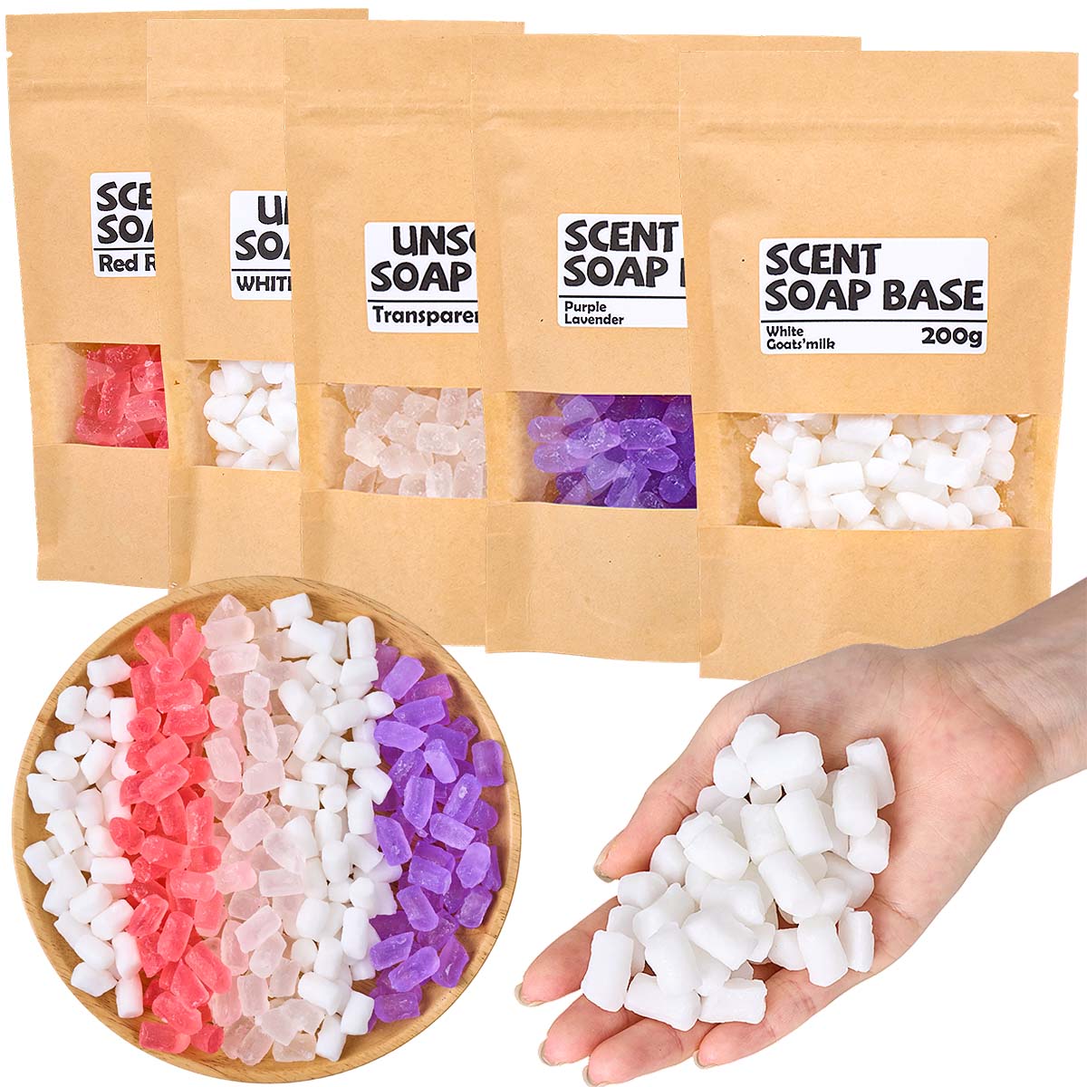 200g Color Glycerin Soap Base  - Soap Making Goats Milk บทวิจารณ์และราคา