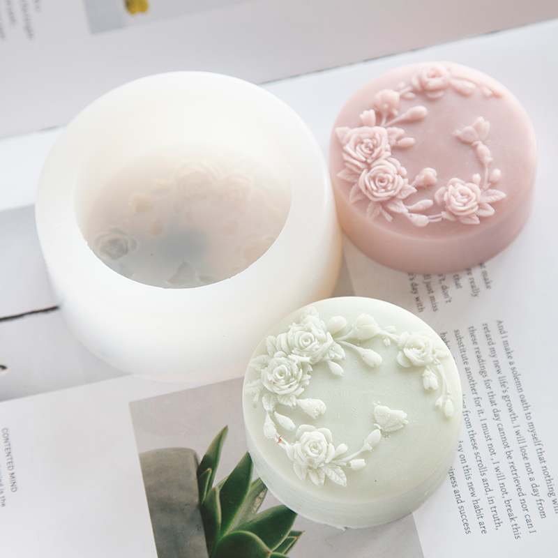 Round Shape Rose Flower Handma - Soap Making Books บทวิจารณ์และราคา