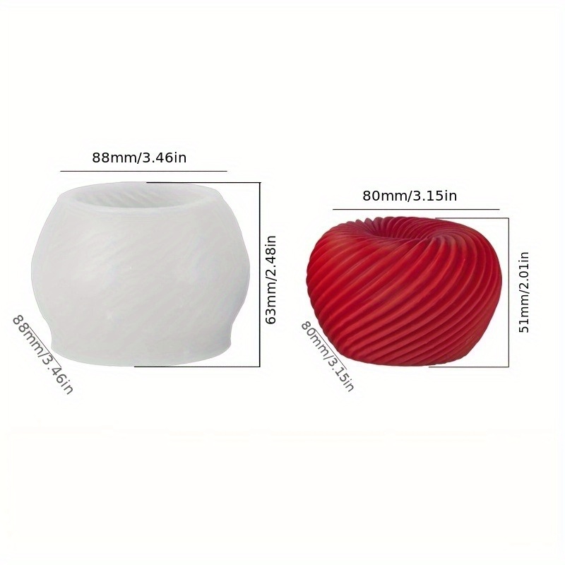 A trendy red apple silicone mo - Soap Making Lye บทวิจารณ์และราคา