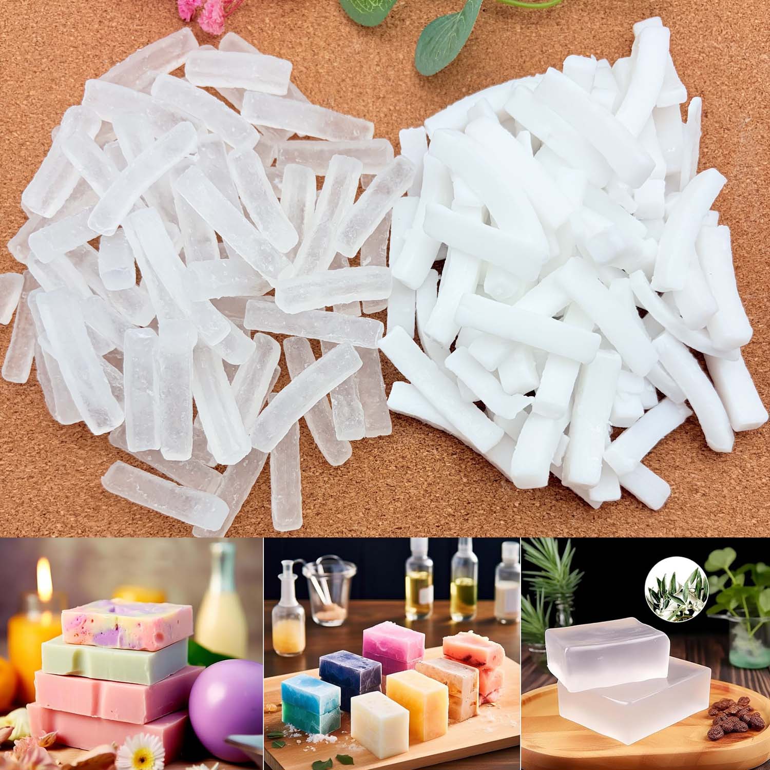 250G of Clear Soap Base Soap M - Soap Making Kit Organic บทวิจารณ์และราคา