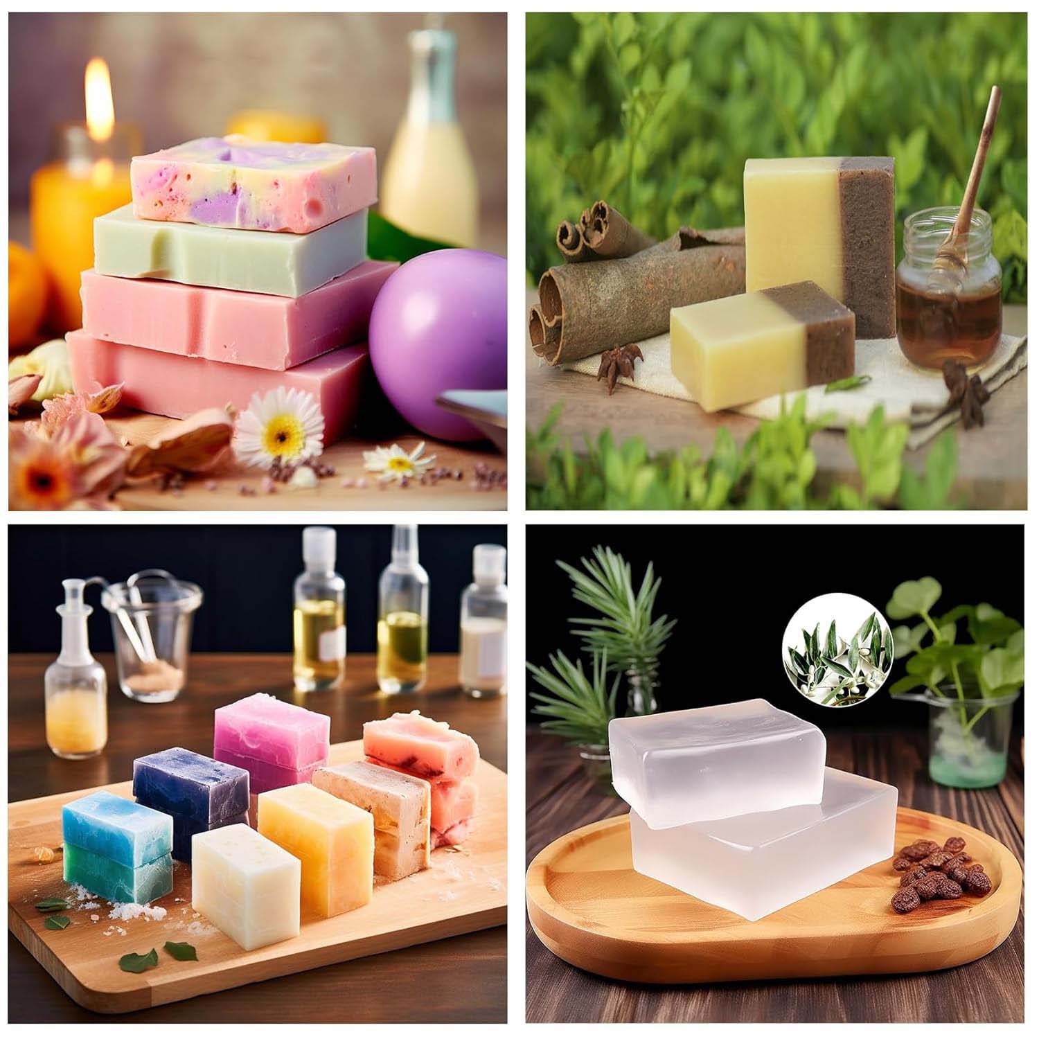 250G of Clear Soap Base Soap M - Soap Making Kit Organic บทวิจารณ์และราคา