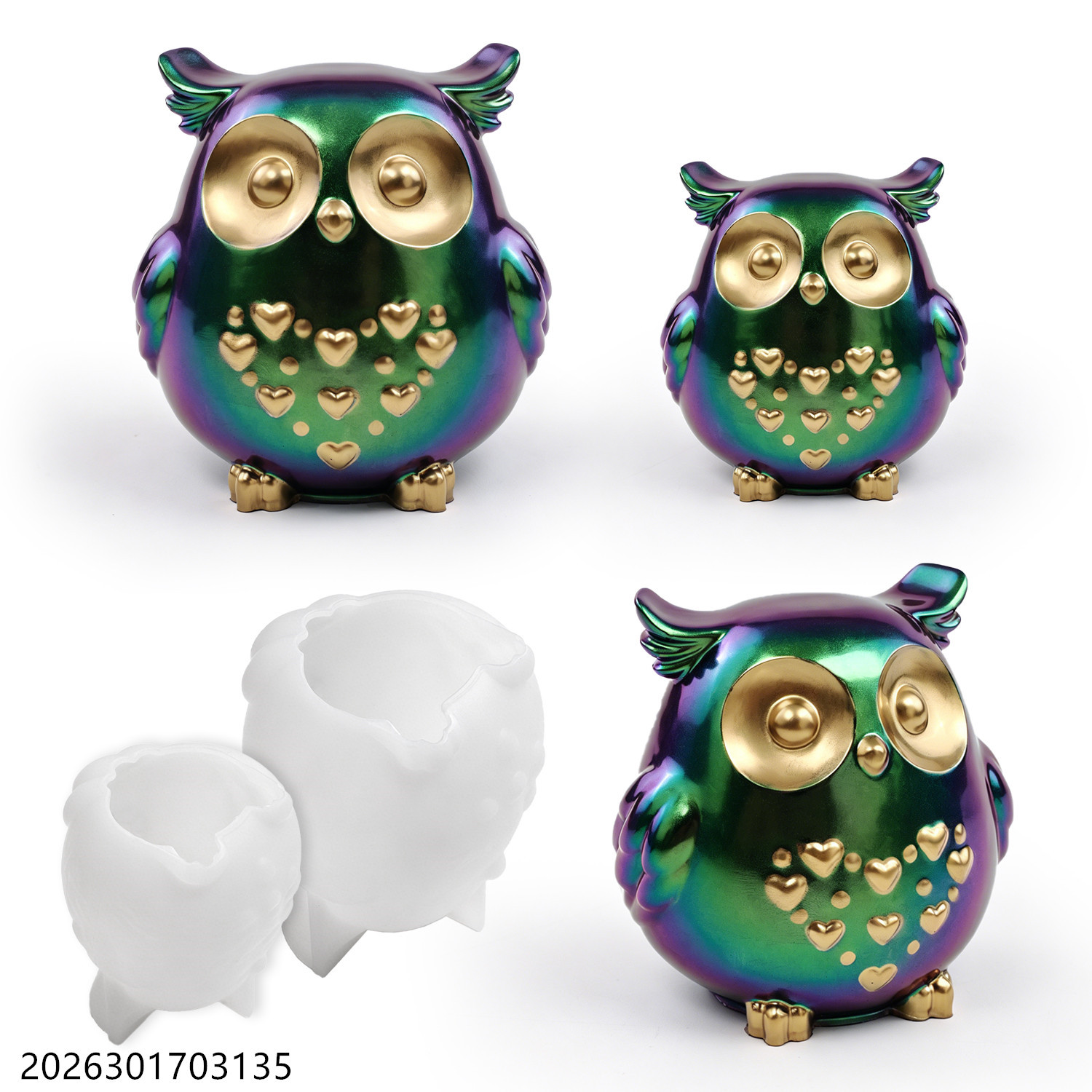 Owl Silicone Mold 3D Bird Shap - Soap Making Lye บทวิจารณ์และราคา
