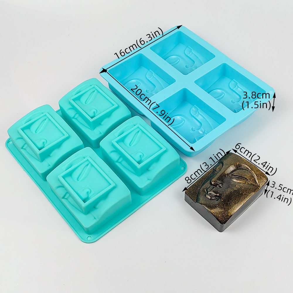 4 Holes Buddha Portrait Soap M - Soap Making Lye บทวิจารณ์และราคา