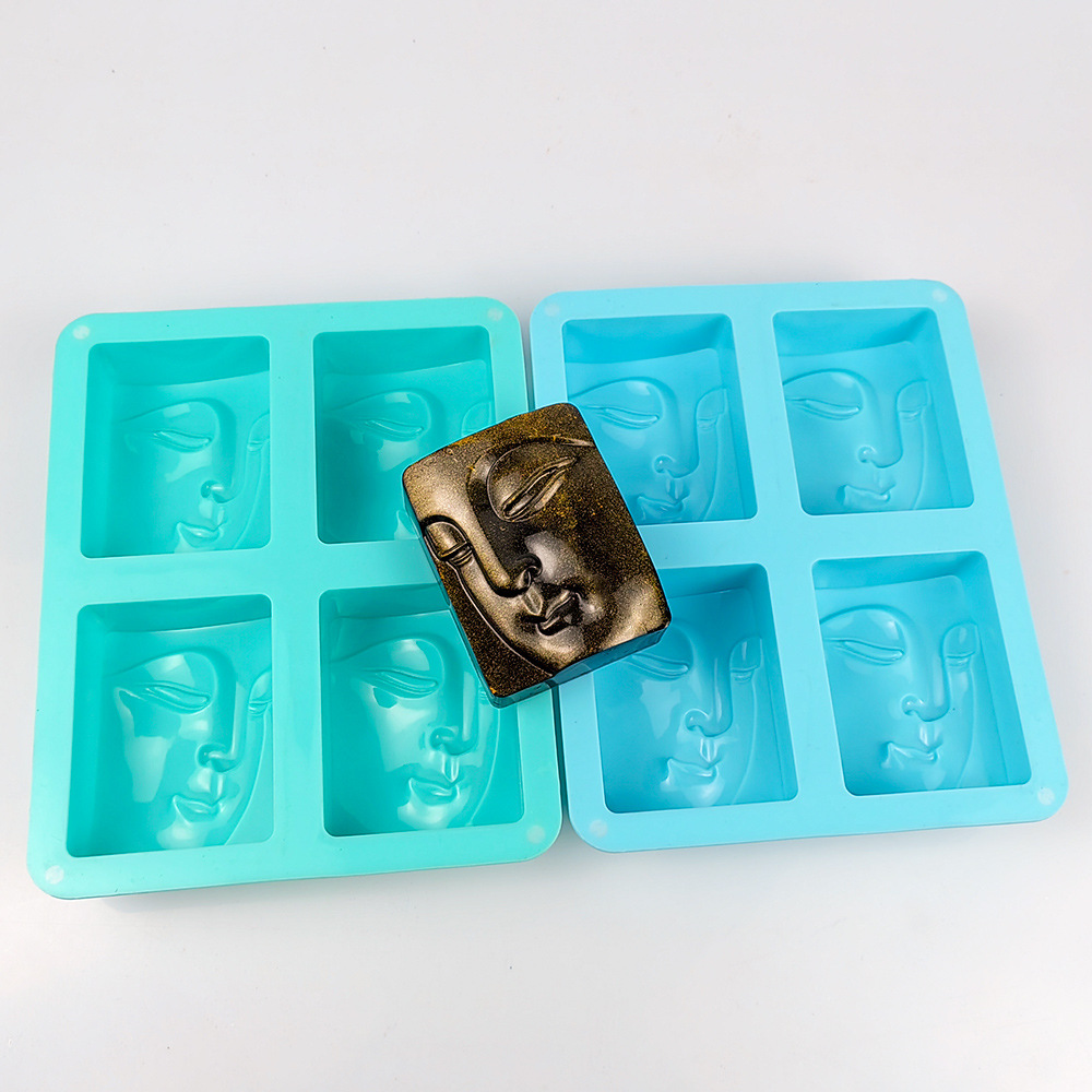 4 Holes Buddha Portrait Soap M - Soap Making Lye บทวิจารณ์และราคา